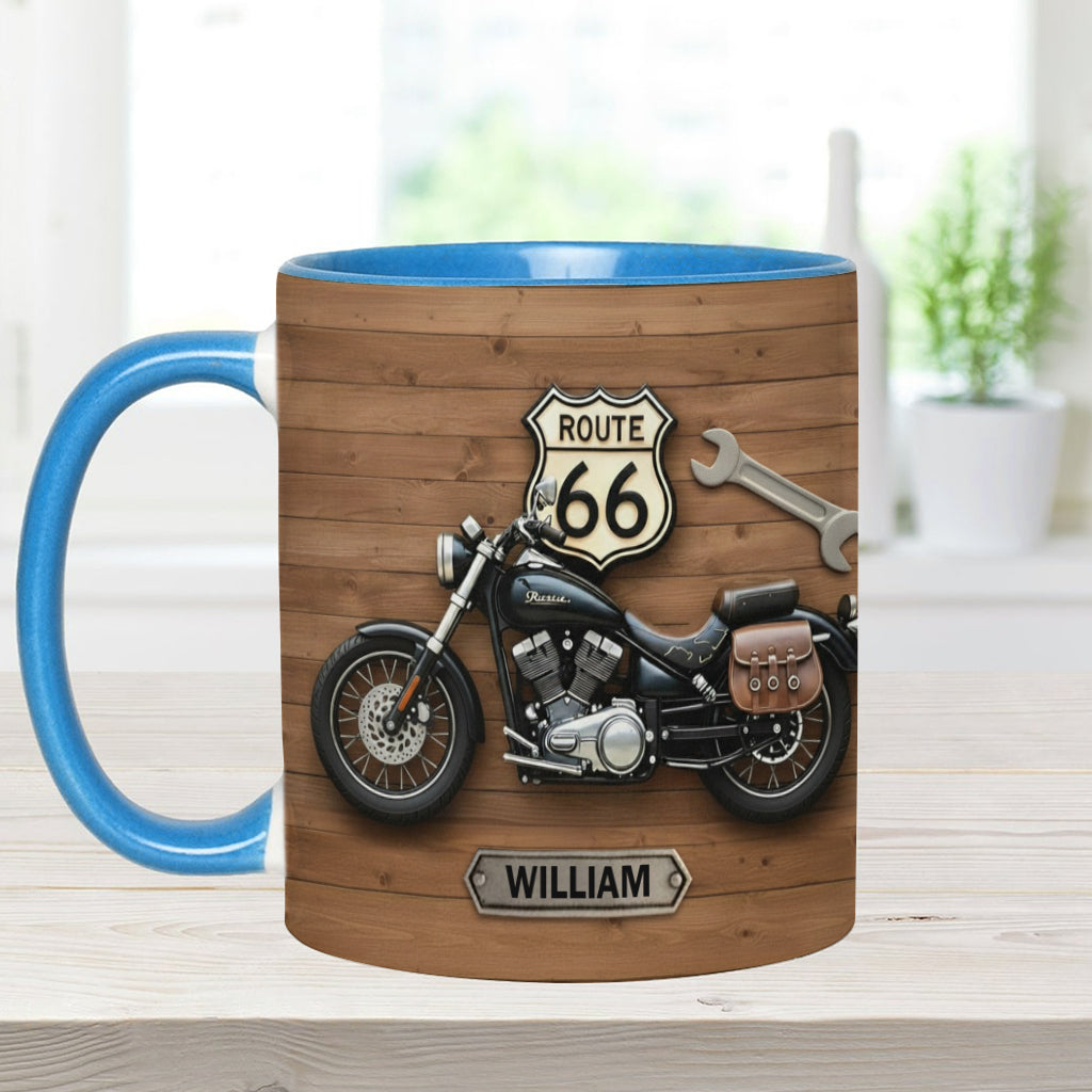 Motorcycle - Personalized Biker Accent Mug