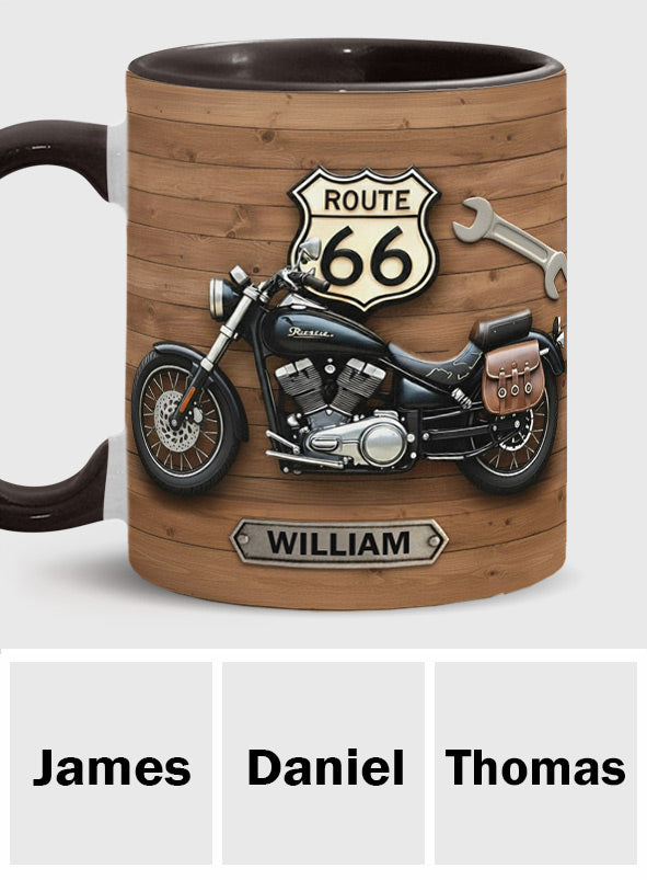 Motorcycle - Personalized Biker Accent Mug