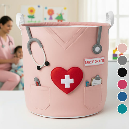Medical Scrubs - Personalized Nurse Storage Basket