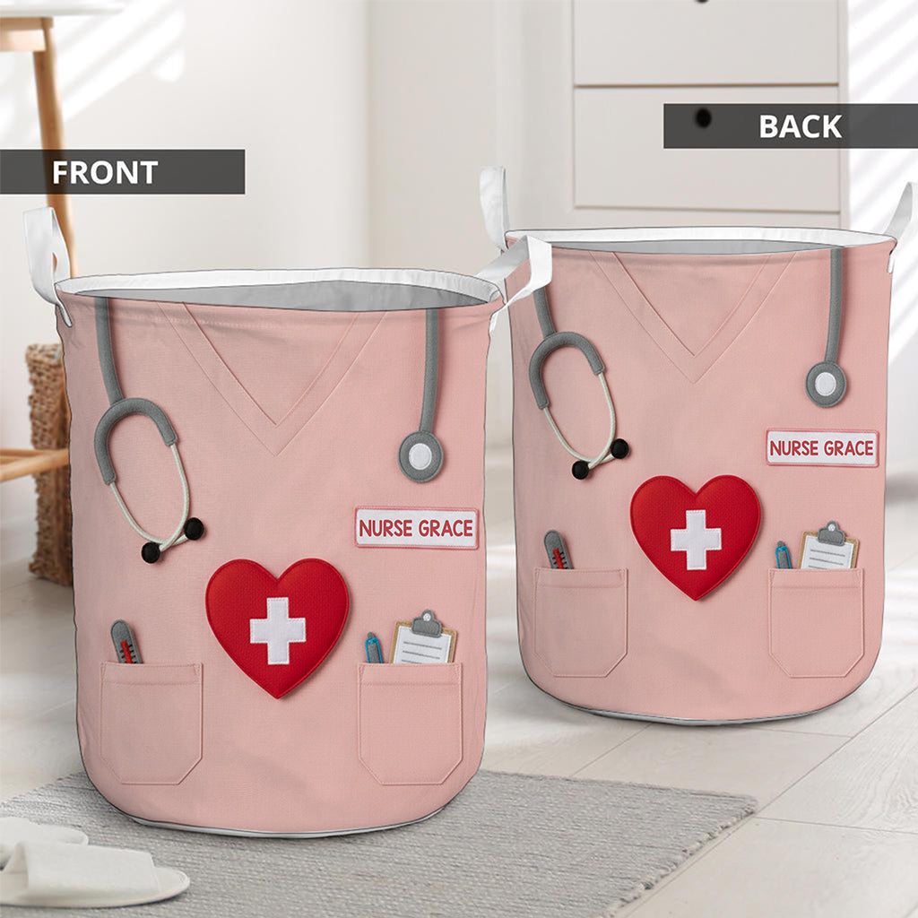 Medical Scrubs - Personalized Nurse Storage Basket