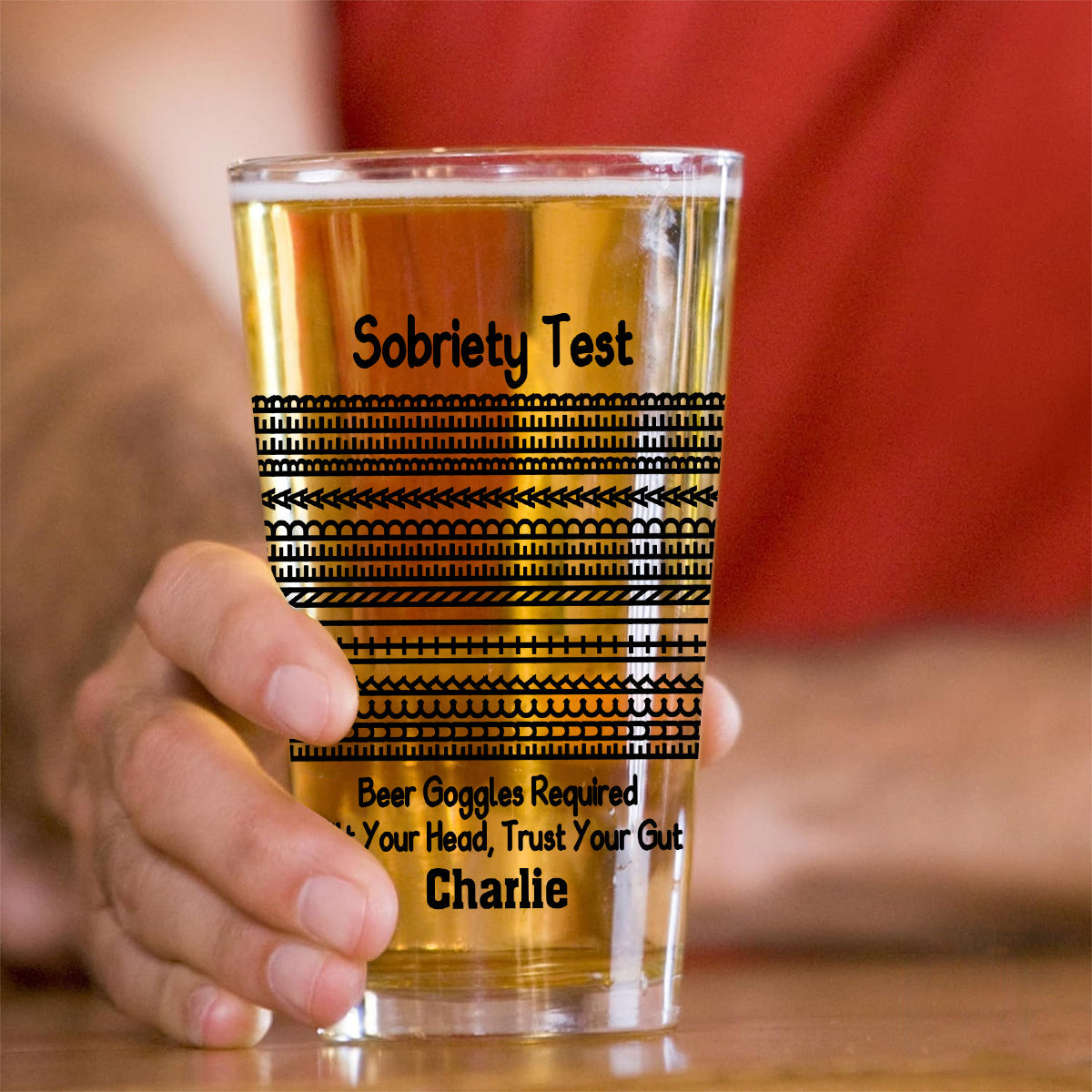 Biernüchternheitstest – Personalisiertes Bierglas