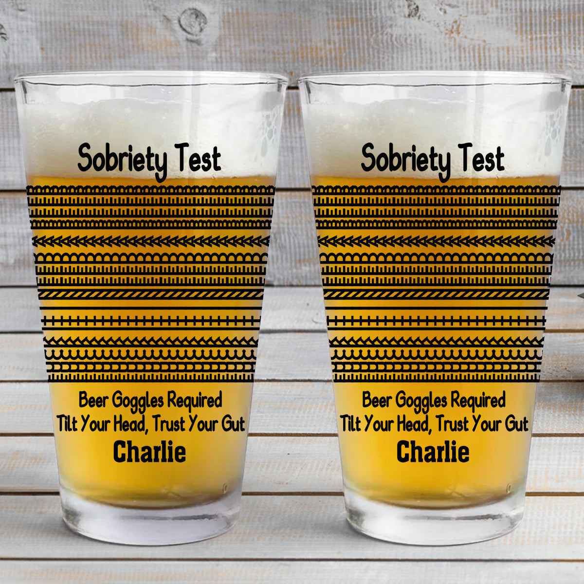 Biernüchternheitstest – Personalisiertes Bierglas