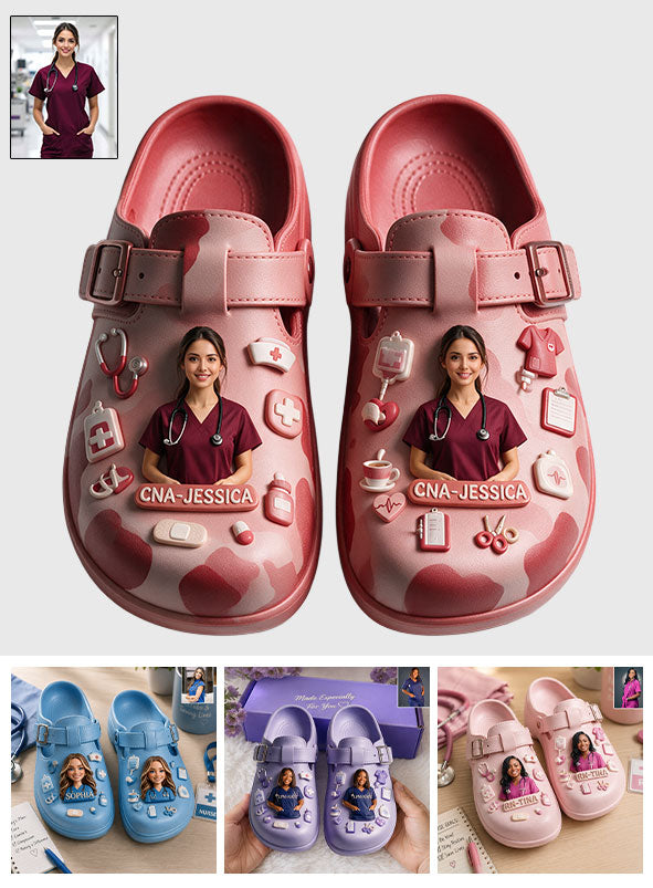 Nurse Life - Personalisierte Pflegeclogs mit Fußgewölbeunterstützung