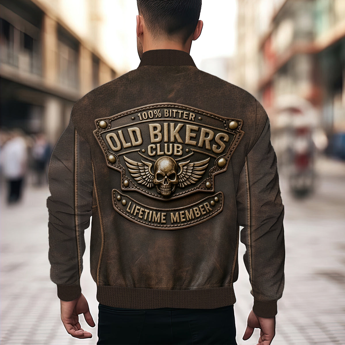 Old Biker Club - Personalized Biker Bomber Jacket