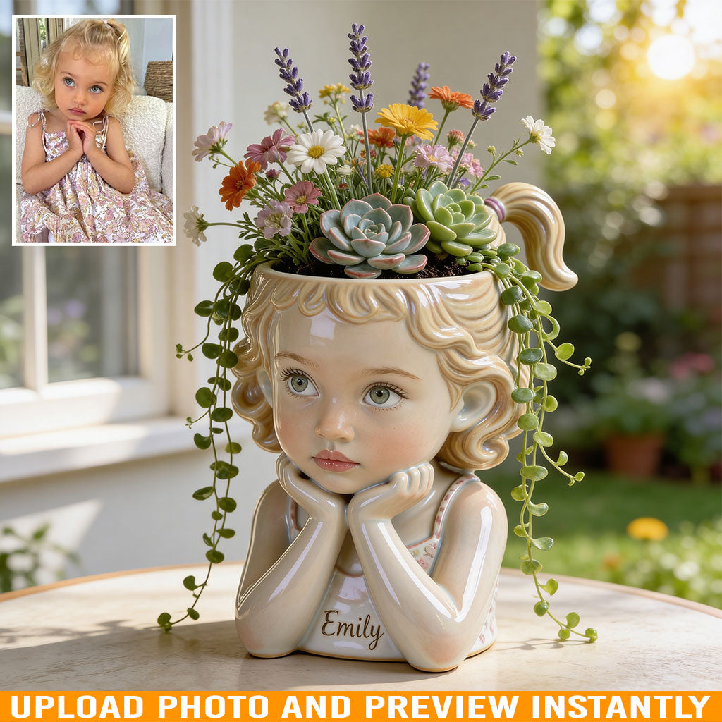 Custom Any Photo - Personalized Kid Acrylic Pot