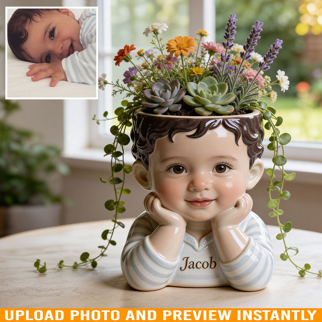Custom Any Photo - Personalized Kid Acrylic Pot