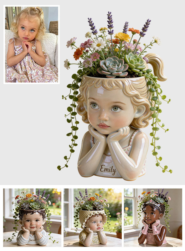 Custom Any Photo - Personalized Kid Acrylic Pot