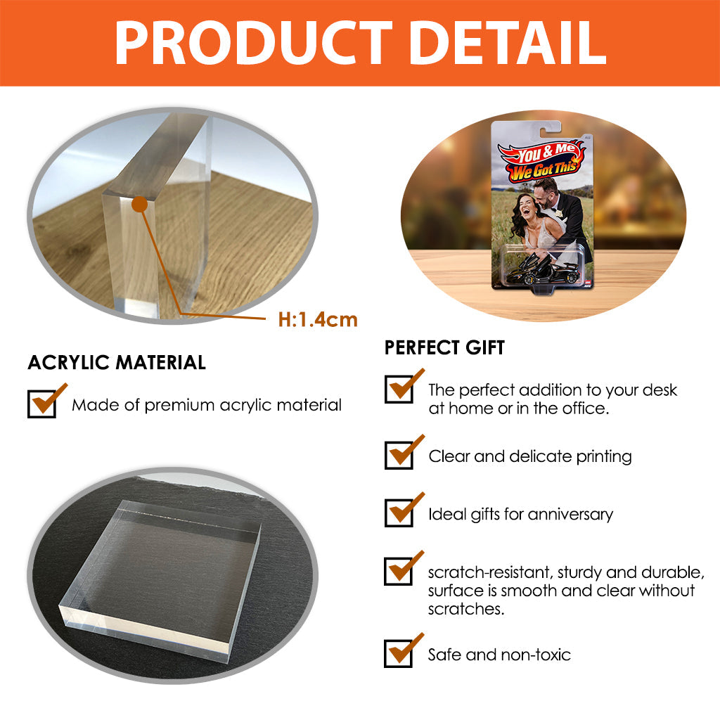 Hot Love Gifts - Personalized Couple Custom Shaped Acrylic Plaque