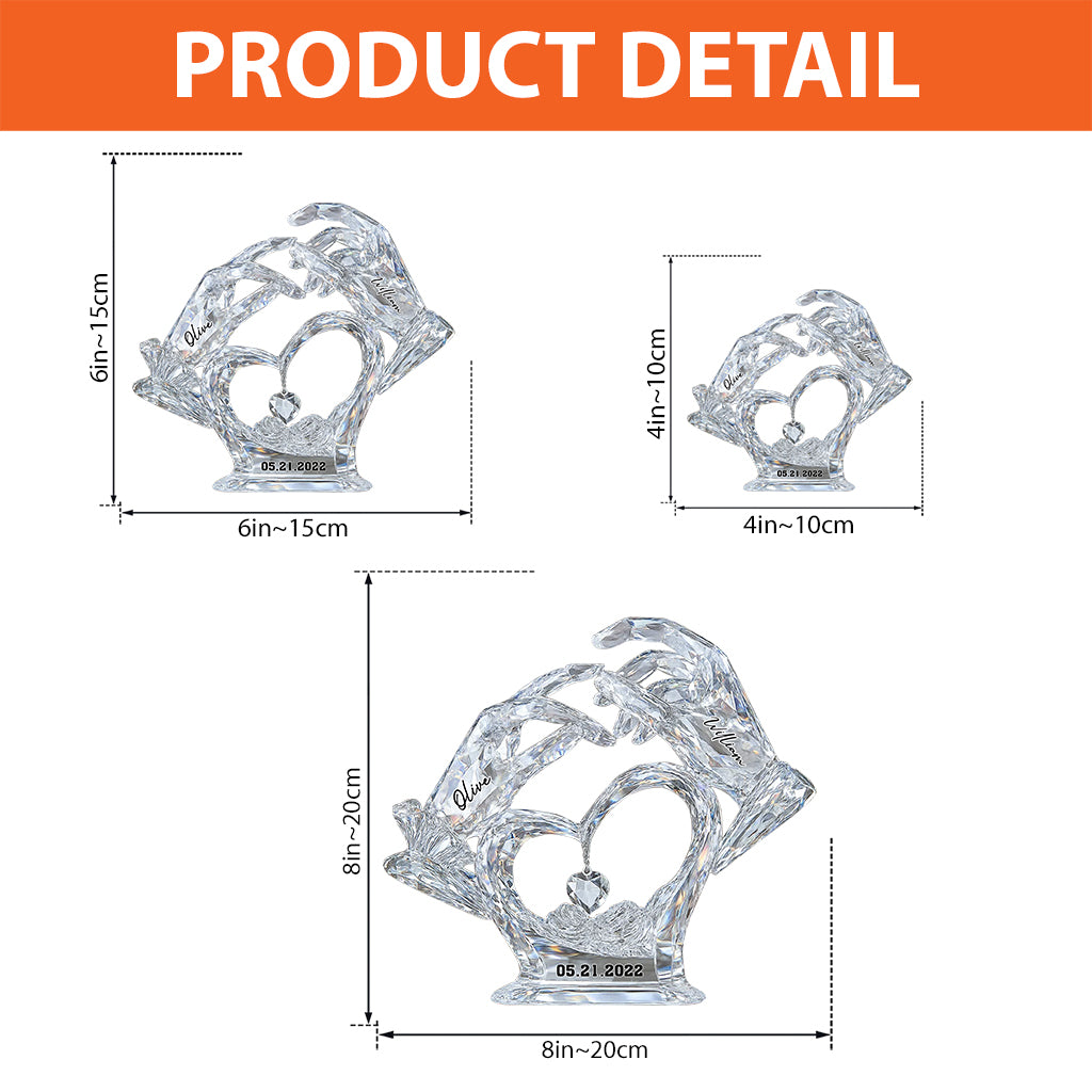 Anniversary Gifts - Personalized Couple Custom Shaped Acrylic Plaque