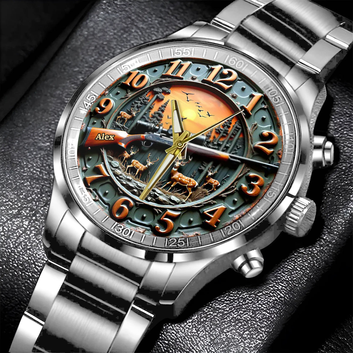 Montre de chasse personnalisée « Love Hunting »