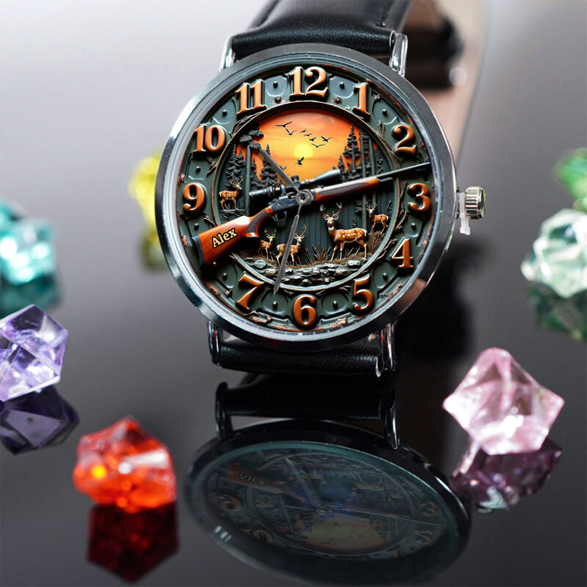 Montre de chasse personnalisée « Love Hunting »