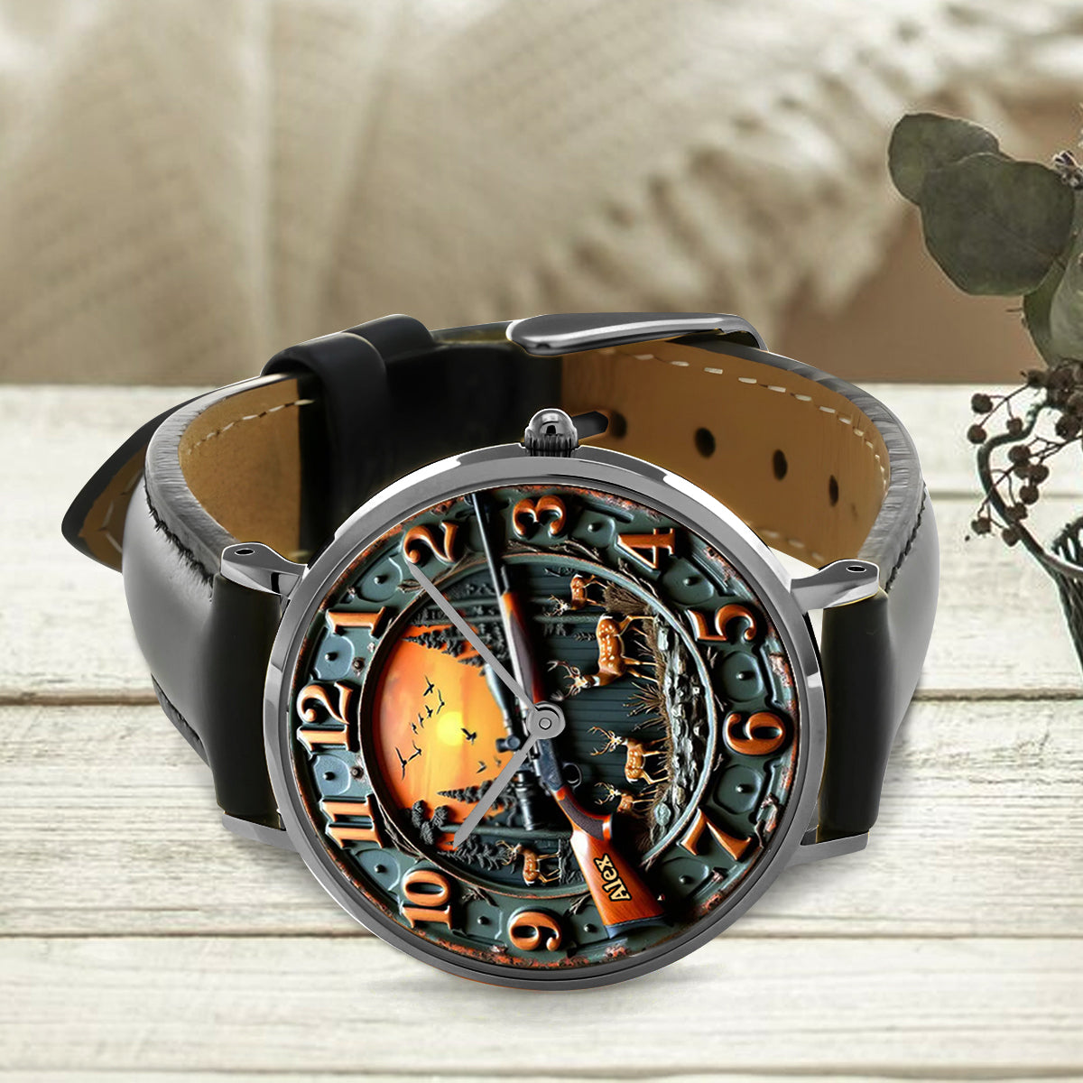 Montre de chasse personnalisée « Love Hunting »