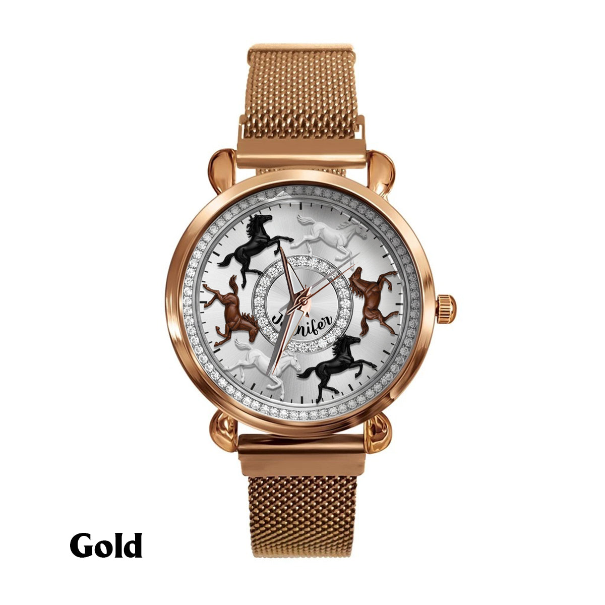 Love Horses - Personalized Horse Women Hand Watch
