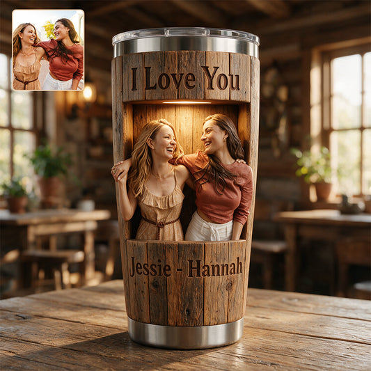Je t'aime - Amis pour toujours - Tasse personnalisée