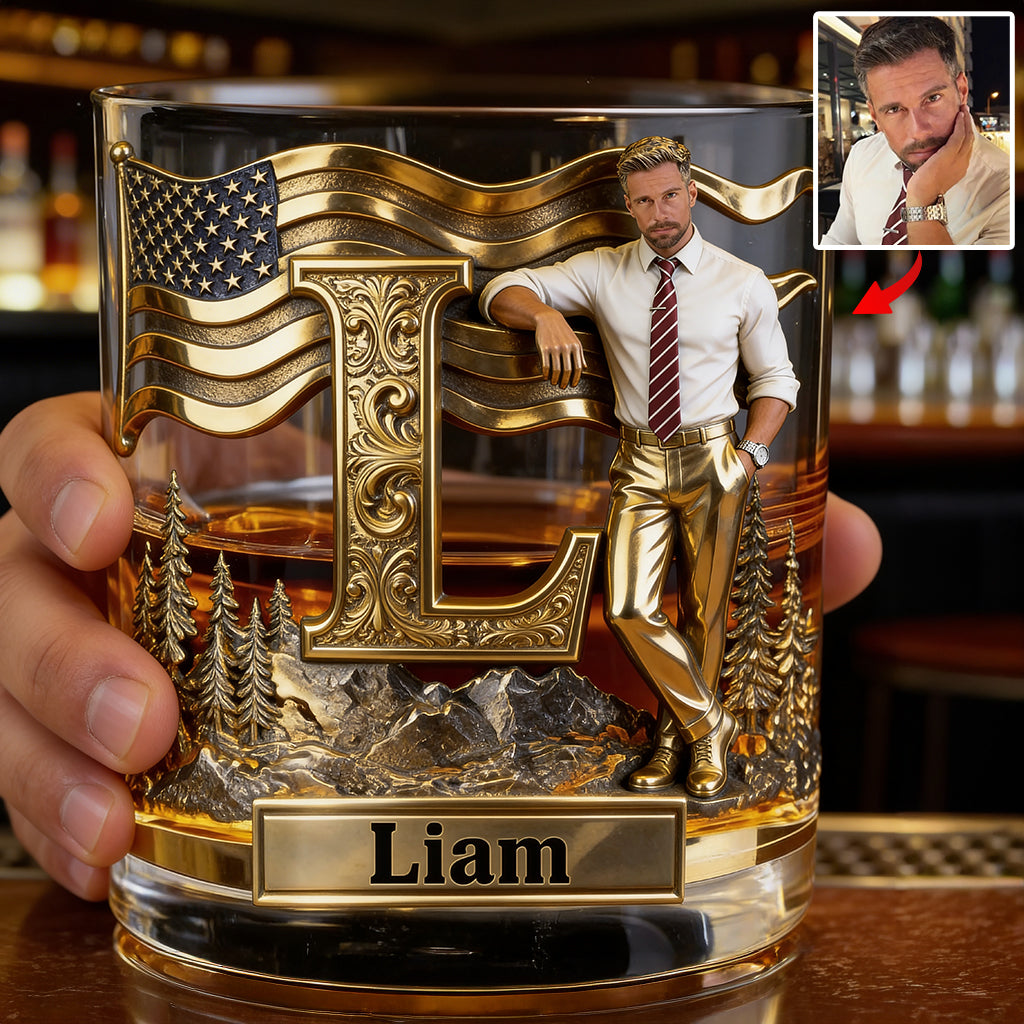 Alphabet Initials - Personalized Luxury Whiskey Decanter Set