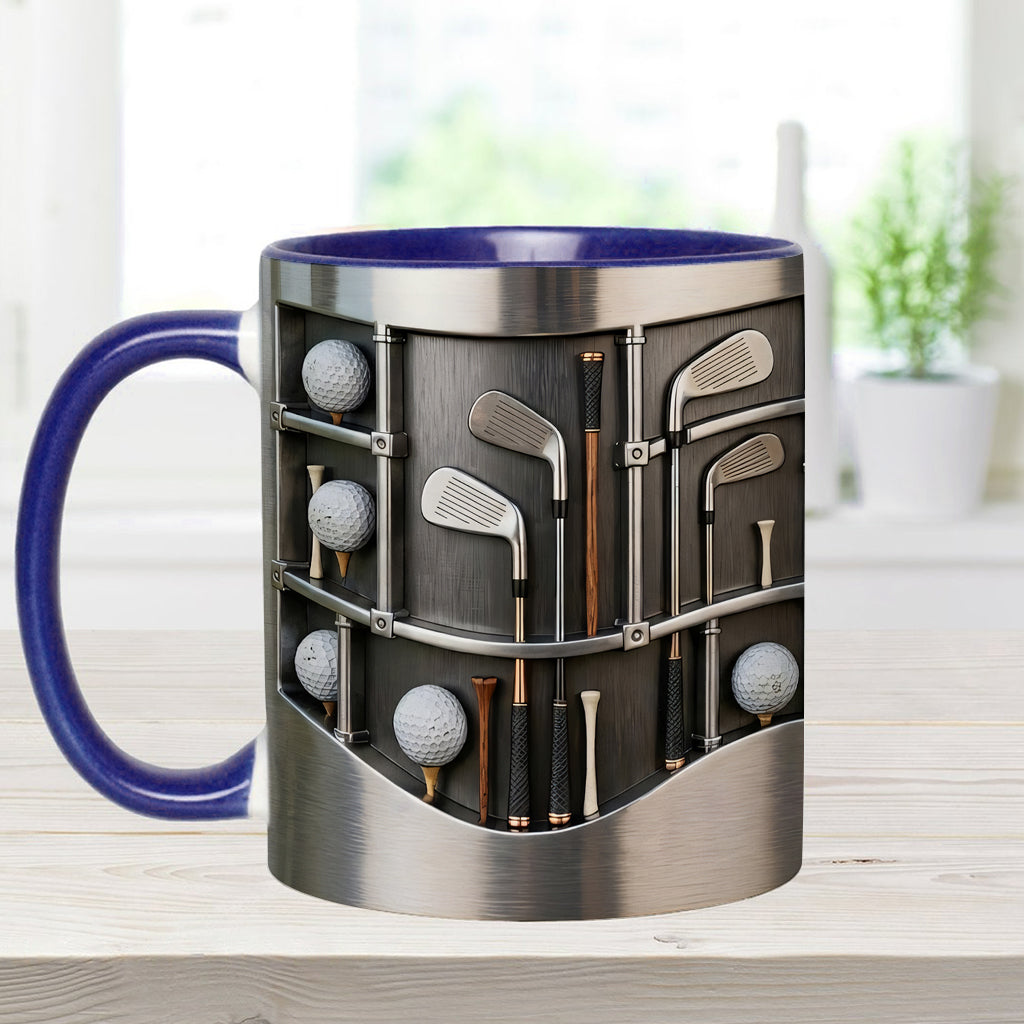 Love Goft - Mug et sous-verre personnalisés sur le thème du golf