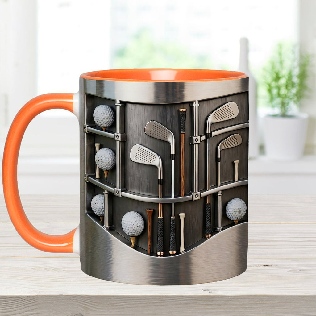 Love Goft - Mug et sous-verre personnalisés sur le thème du golf