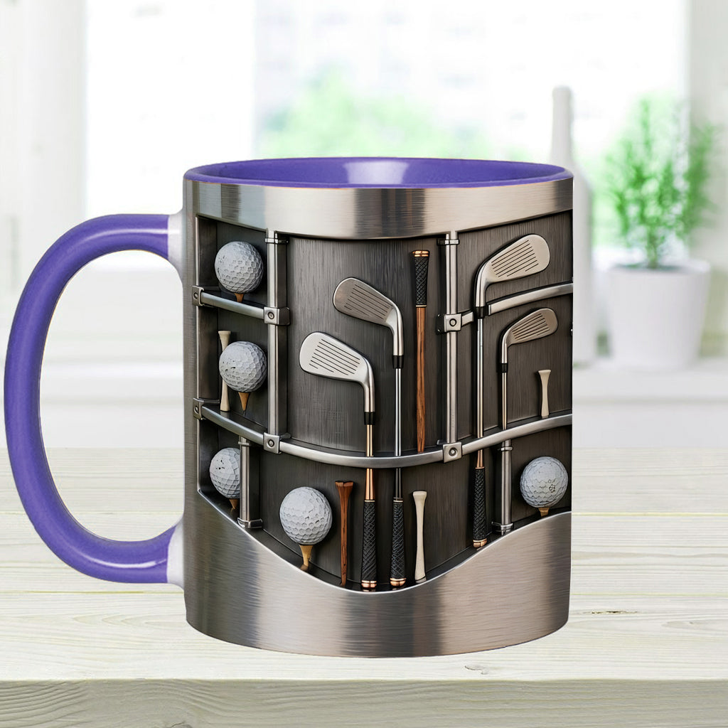 Love Goft - Mug et sous-verre personnalisés sur le thème du golf