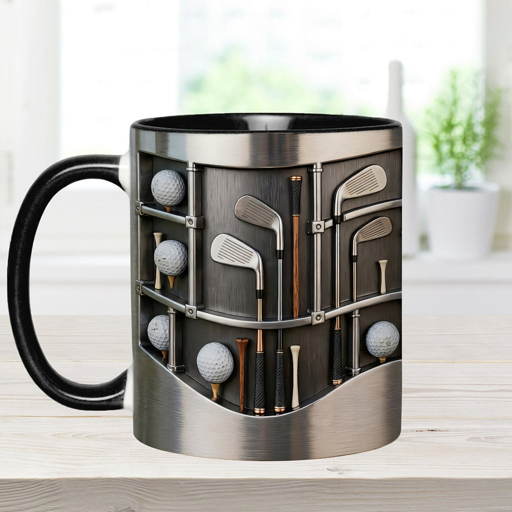 Love Goft - Mug et sous-verre personnalisés sur le thème du golf