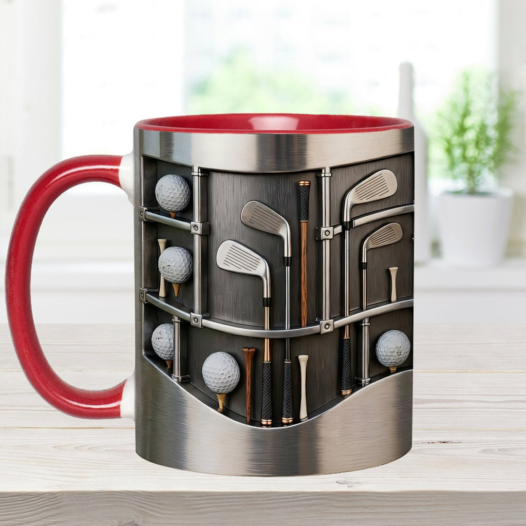 Love Goft - Mug et sous-verre personnalisés sur le thème du golf
