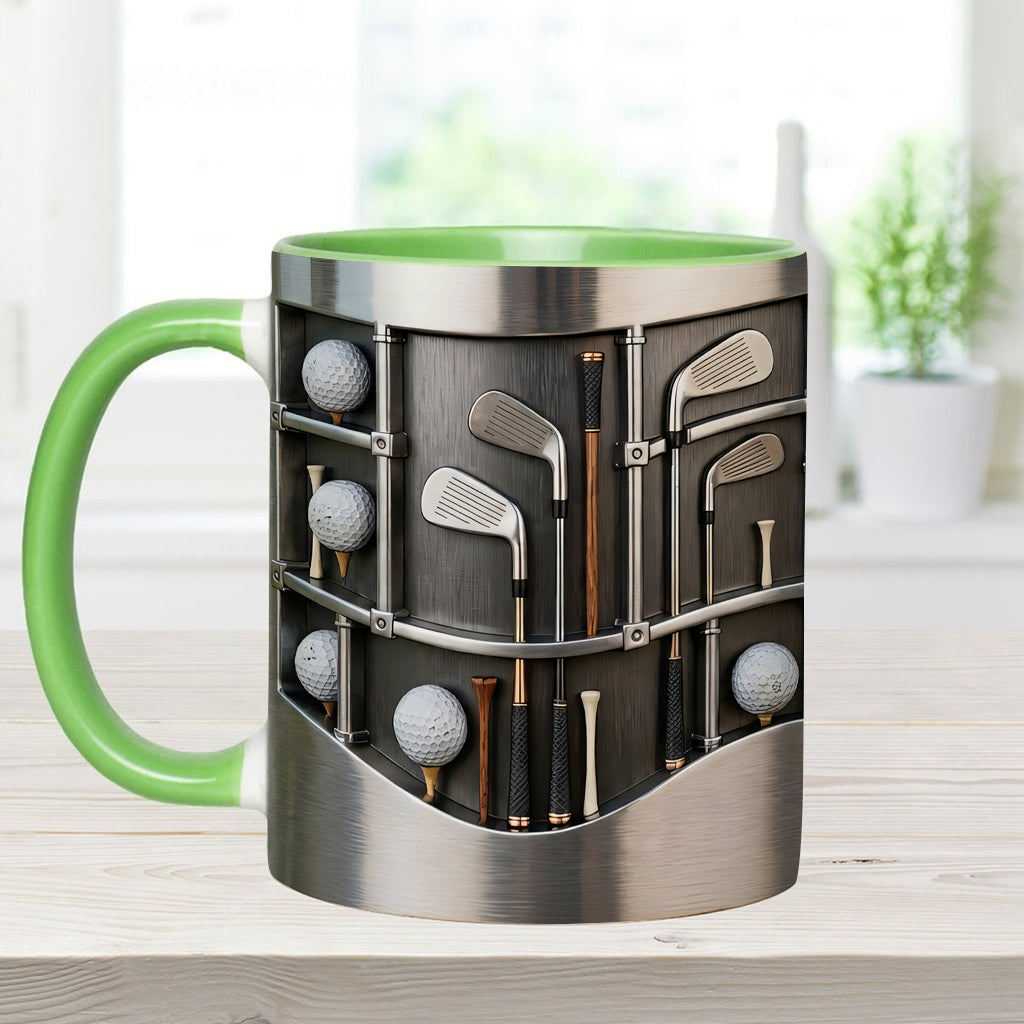 Love Goft - Mug et sous-verre personnalisés sur le thème du golf