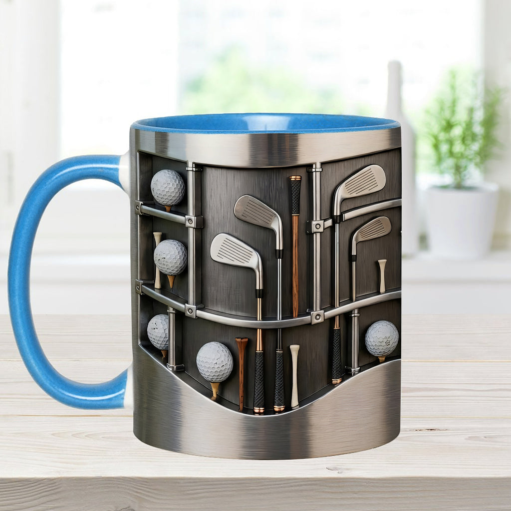 Love Goft - Mug et sous-verre personnalisés sur le thème du golf