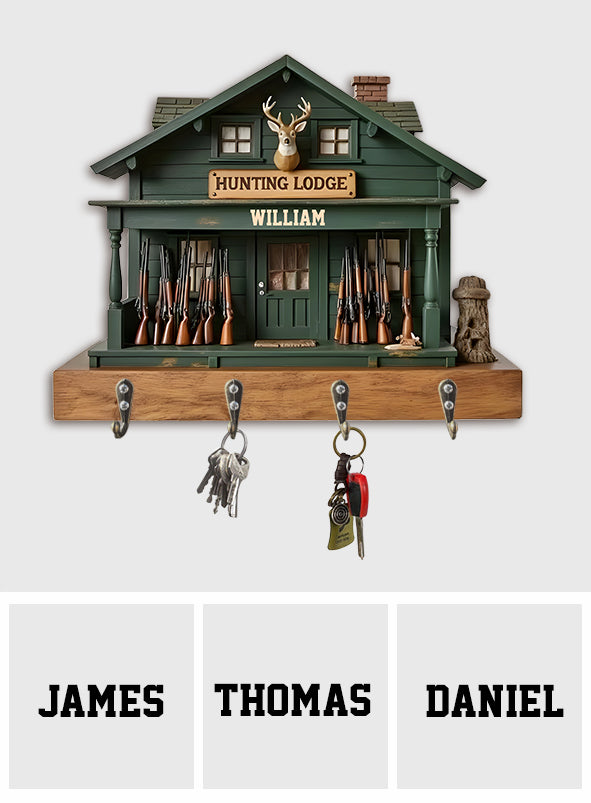 Love Hunting - Personalized Hunting Custom Shaped Hanging Rack