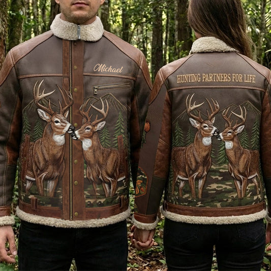 Hunting Partners For Life - Personalized Hunting Zip Jacket