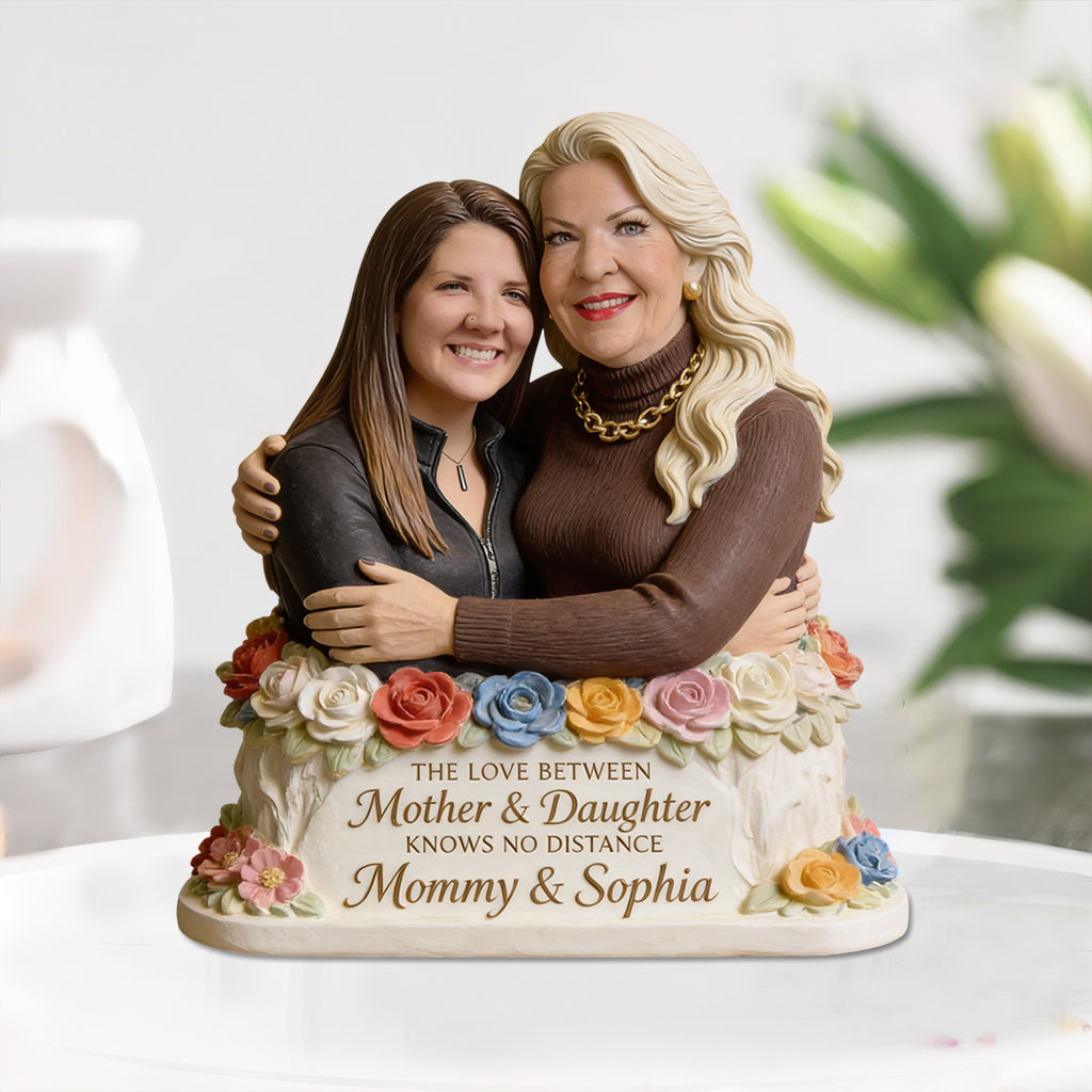 Love Between Mother And Daughter - Personalized Mother Custom Shaped Acrylic Plaque