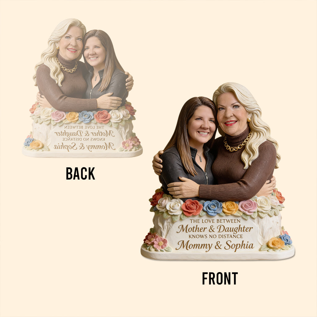 Love Between Mother And Daughter - Personalized Mother Custom Shaped Acrylic Plaque