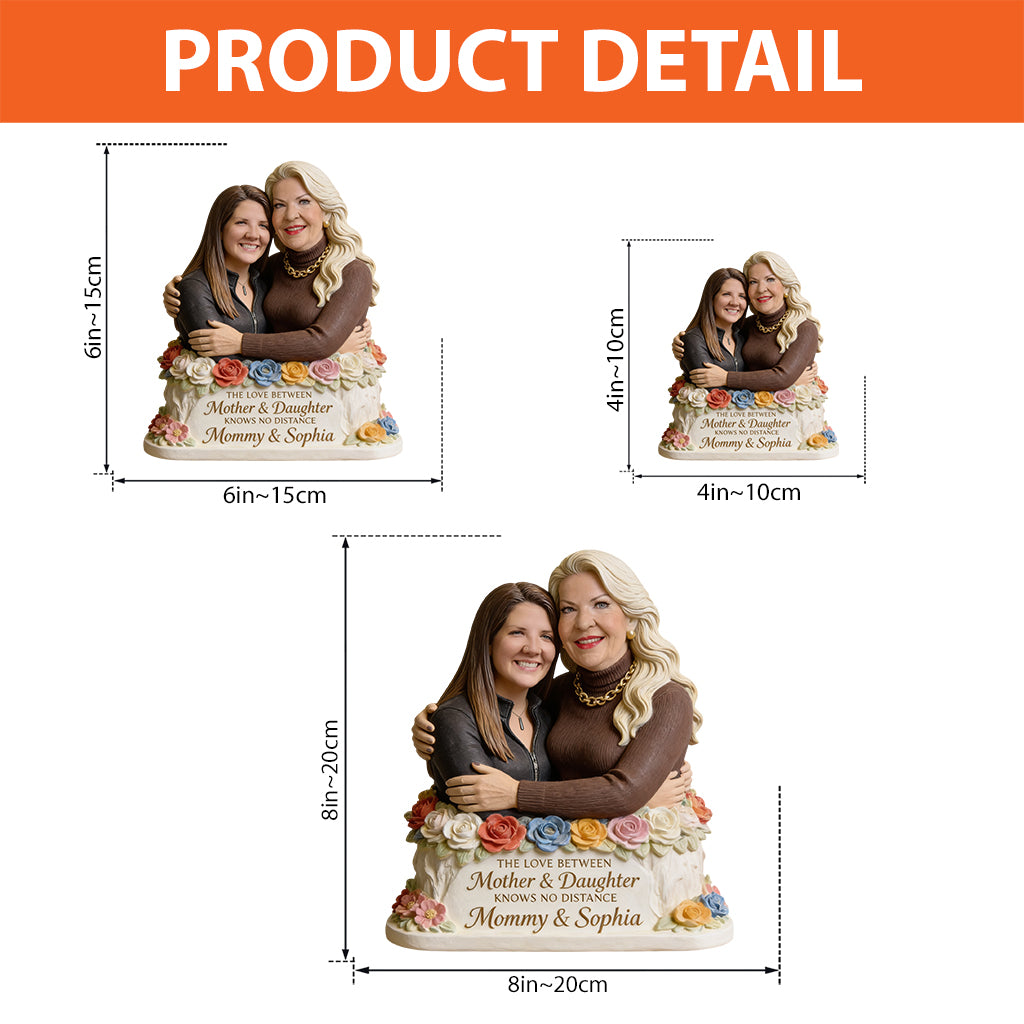Love Between Mother And Daughter - Personalized Mother Custom Shaped Acrylic Plaque