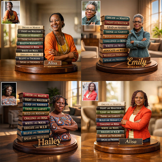 Schwarzer Stolz – Personalisierte Acrylplakette in individueller Form für Afroamerikaner