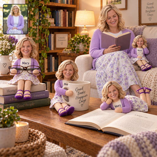 Love Reading - Personalized Book Posable Plush Doll