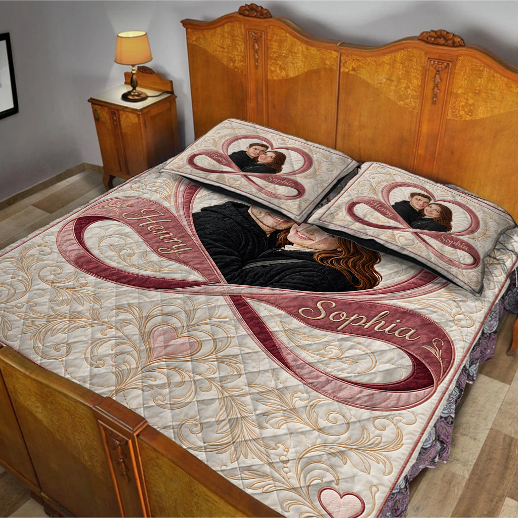 Custom Any Photo - Personalized Couple Quilt Set
