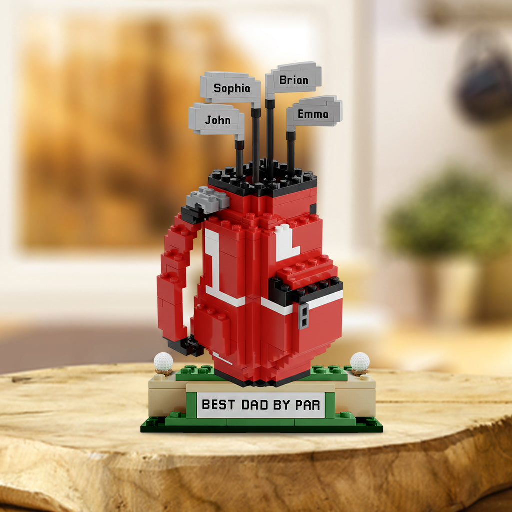 Best Dad By Par - Personalized Golf Custom Shaped Acrylic Plaque