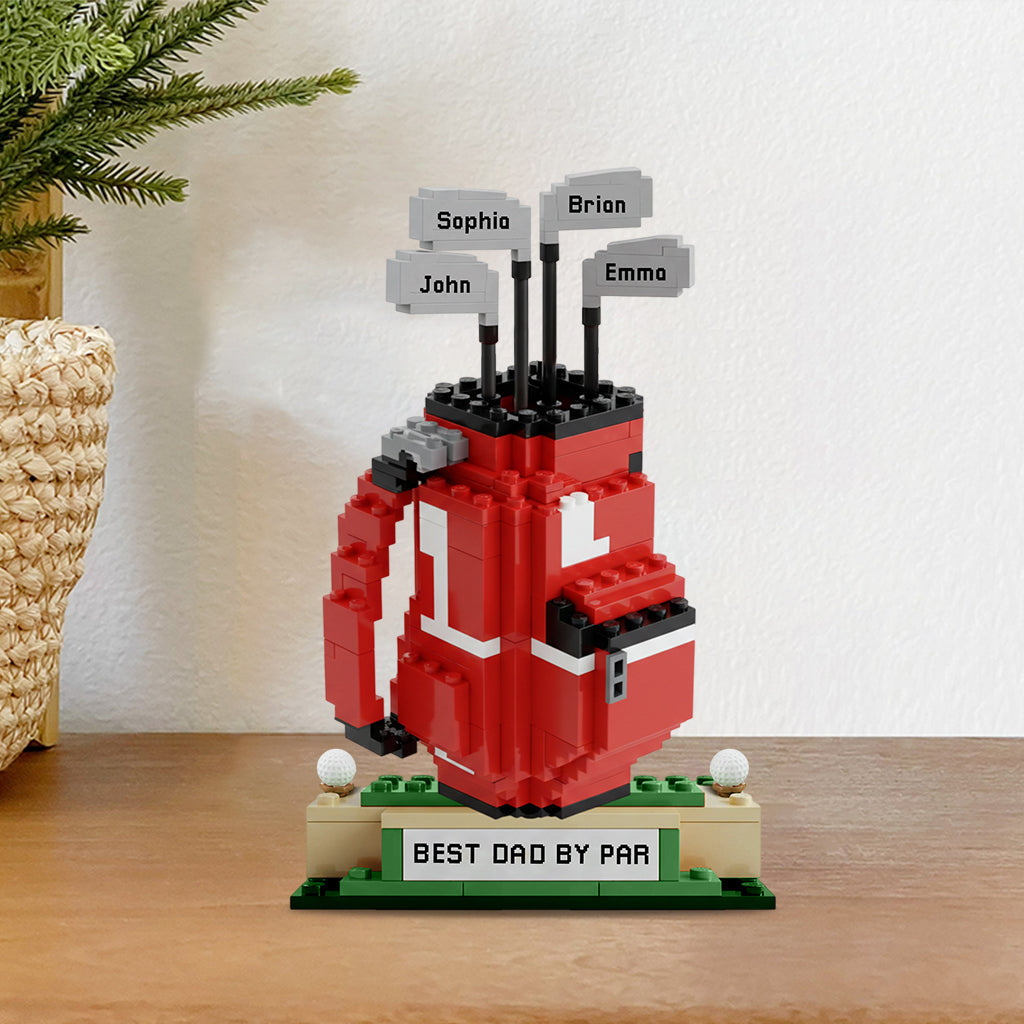 Best Dad By Par - Personalized Golf Custom Shaped Acrylic Plaque