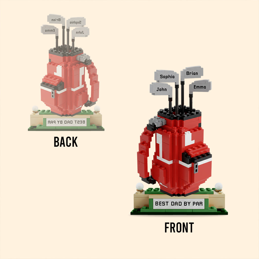 Best Dad By Par - Personalized Golf Custom Shaped Acrylic Plaque