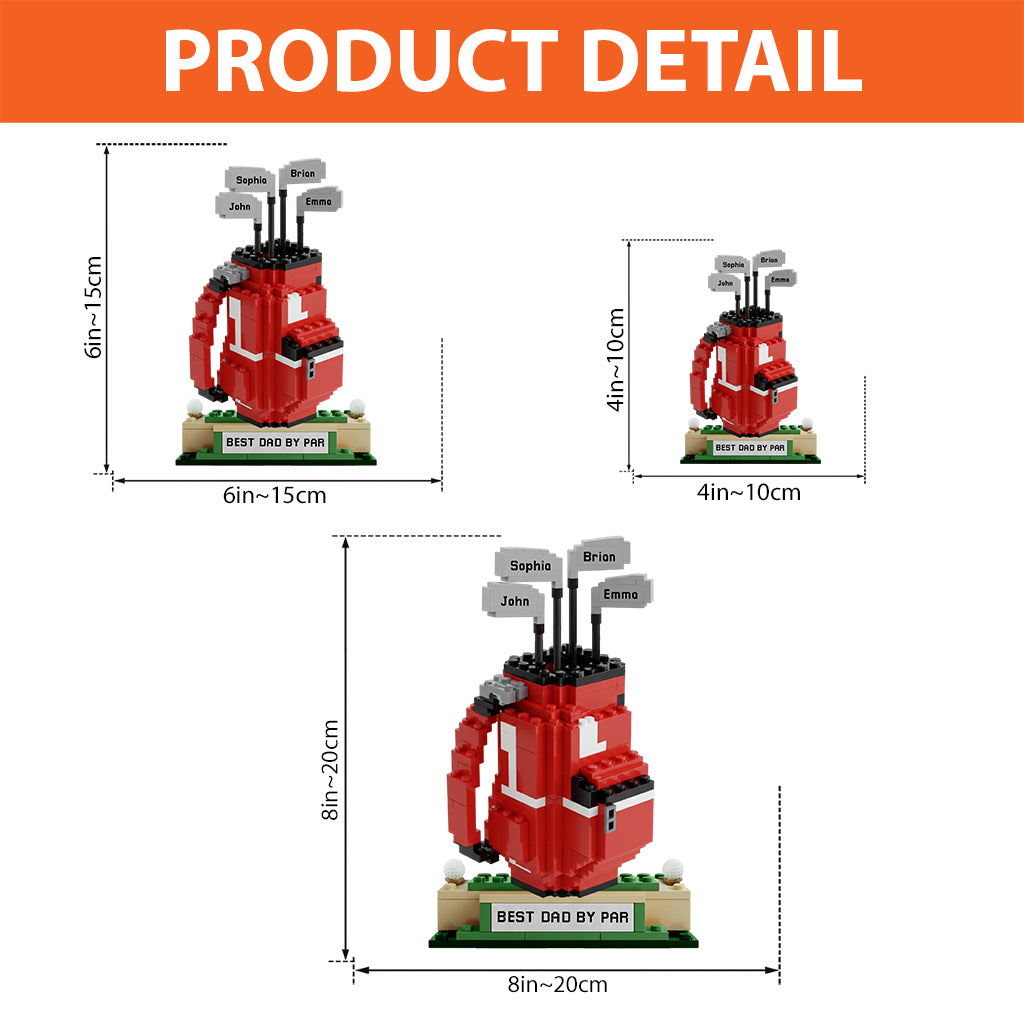 Best Dad By Par - Personalized Golf Custom Shaped Acrylic Plaque