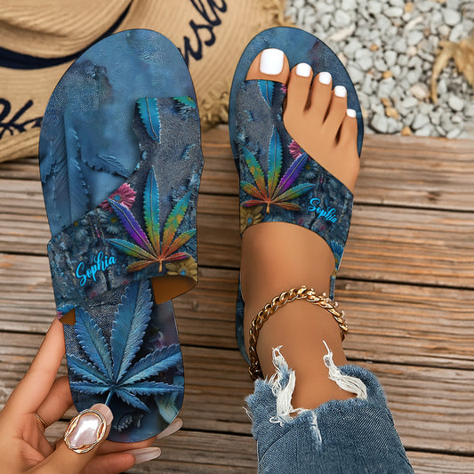 Stoner Chic - Personalized Weed Open Toe Sandals