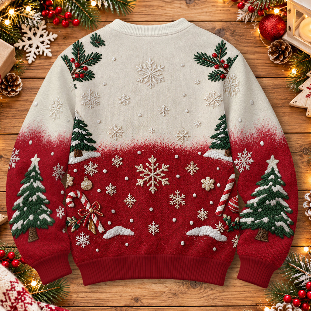 Frohe Weihnachten - Personalisierter Kinder Leuchtpullover