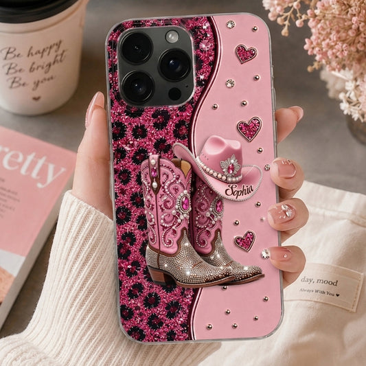Bottes de Cowgirl - Coque de Téléphone Personnalisée Imprimée