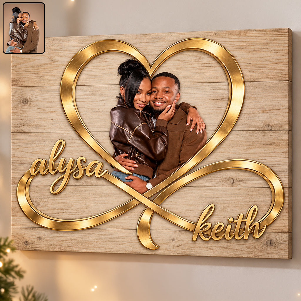 I Love You Infinite - Personalized Couple Canvas And Poster