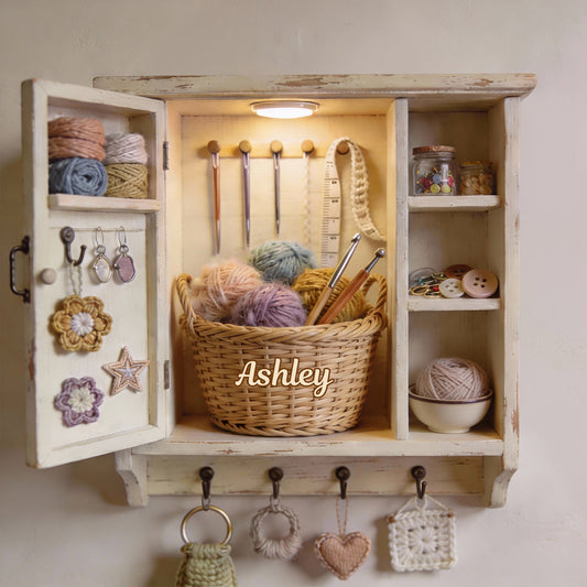 Love Crocheting - Personalized Crocheting Custom Shaped Hanging Rack