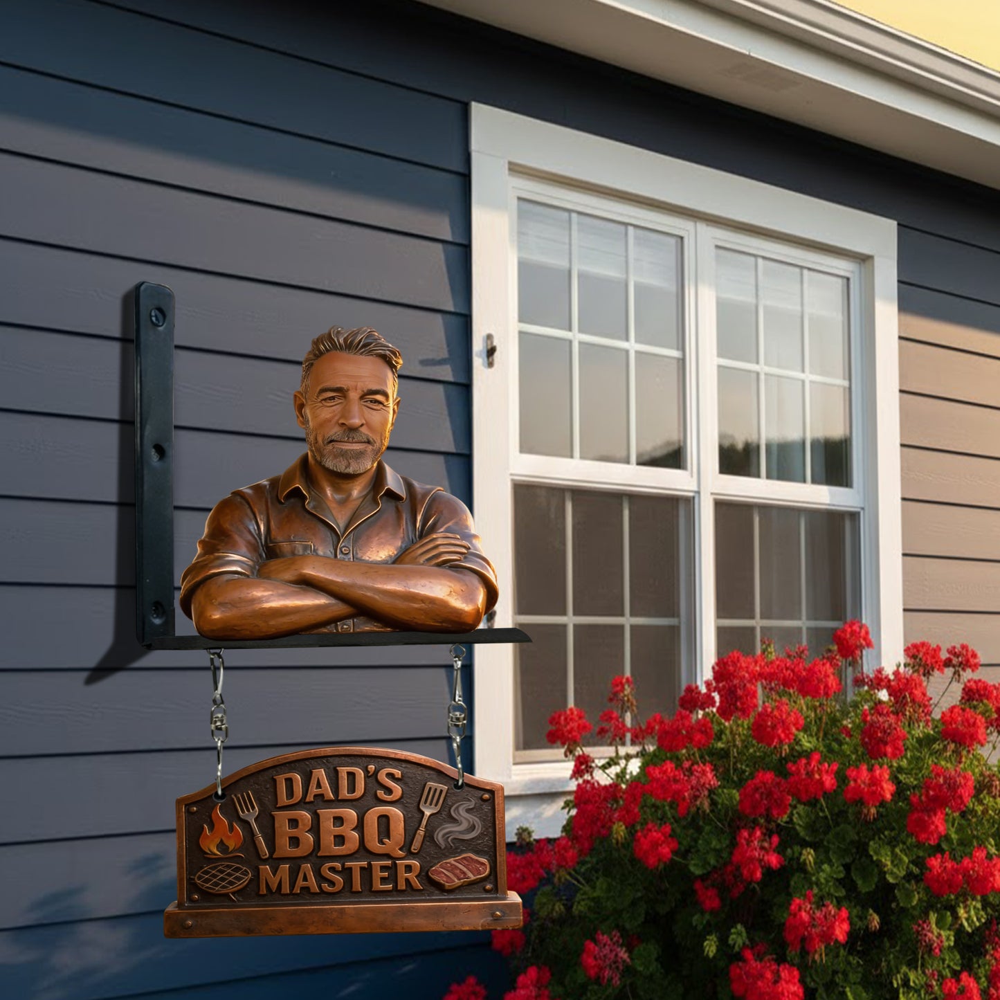 Custom Any Photo - Personalized Father Wooden Wall Mount Sign