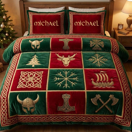 Vikings - Personalized Viking Bedding Set