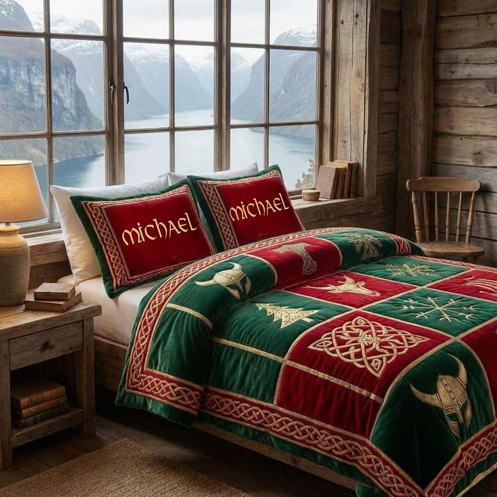 Vikings - Personalized Viking Bedding Set