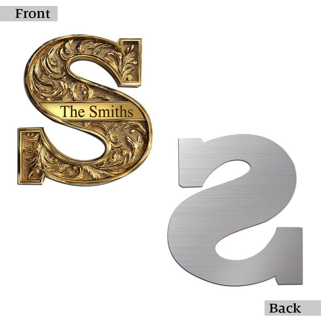 Happy Family - Personalized Family Cut Metal Sign