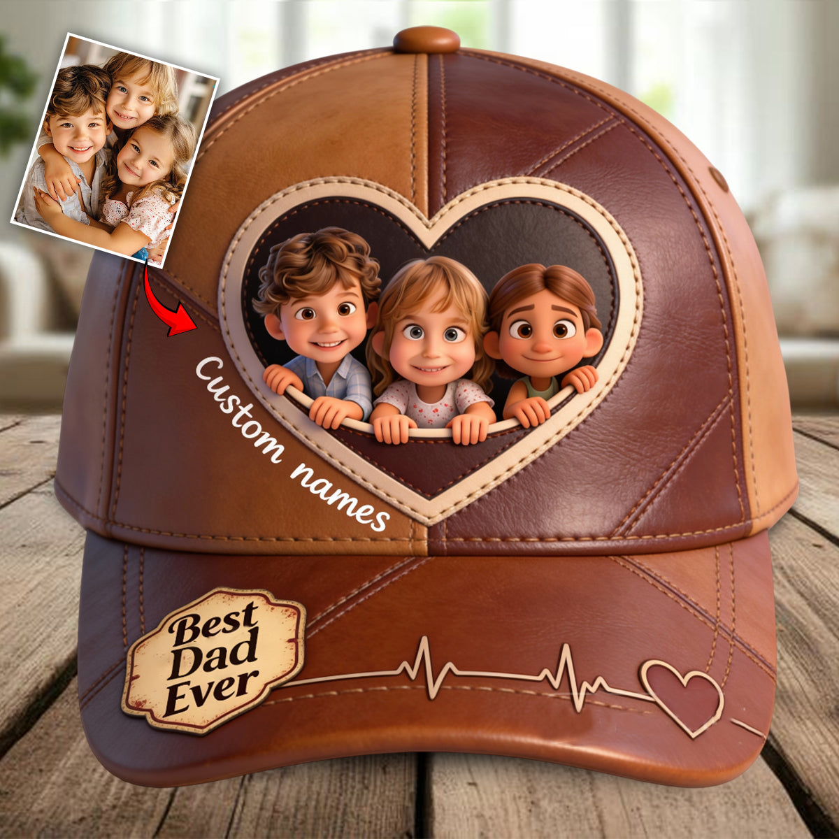 Custom From Any Photo - Personalized Father Classic Cap