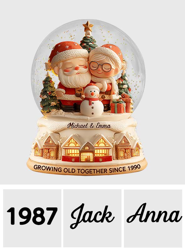 Growing Old Together - Personalized Couple Custom Shaped Acrylic Plaque