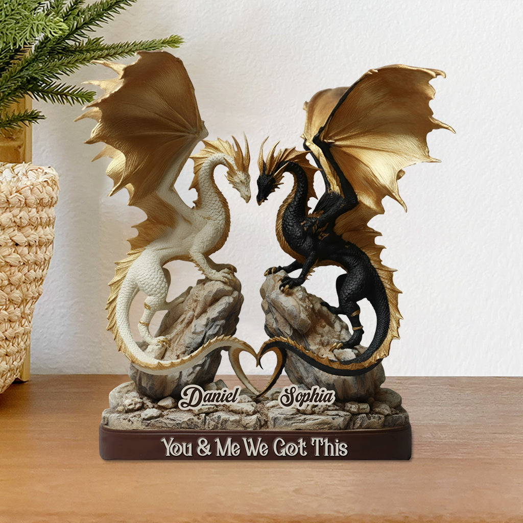 You & Me We Got This - Personalized Dragon Custom Shaped Acrylic Plaque
